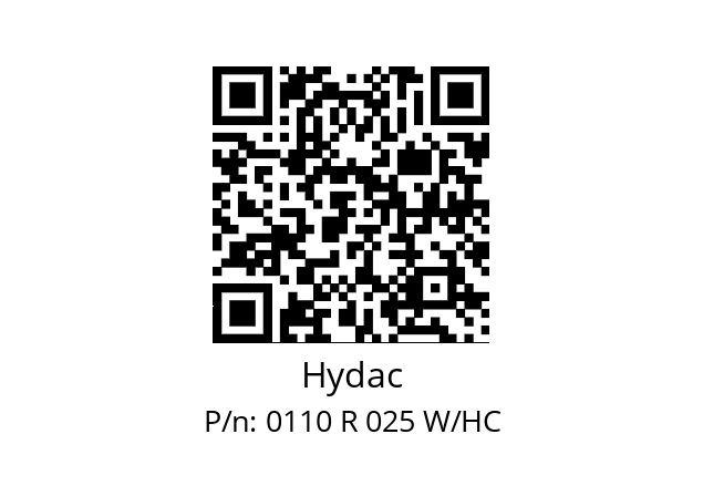   Hydac 0110 R 025 W/HC