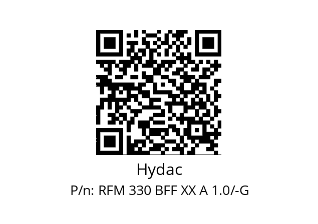   Hydac RFM 330 BFF XX A 1.0/-G