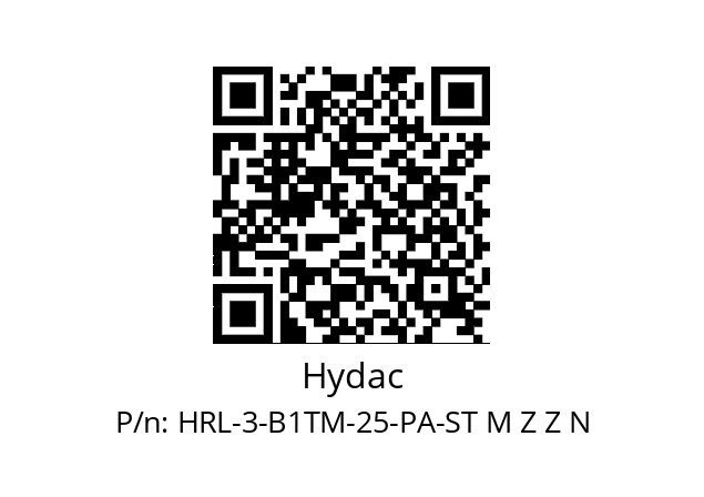   Hydac HRL-3-B1TM-25-PA-ST M Z Z N