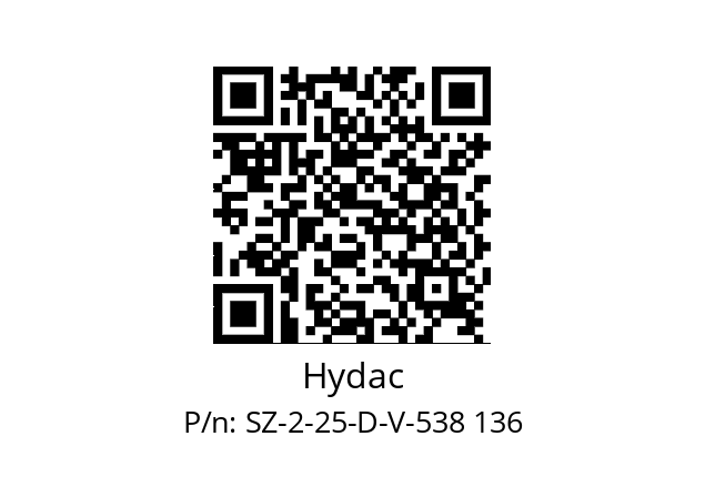   Hydac SZ-2-25-D-V-538 136