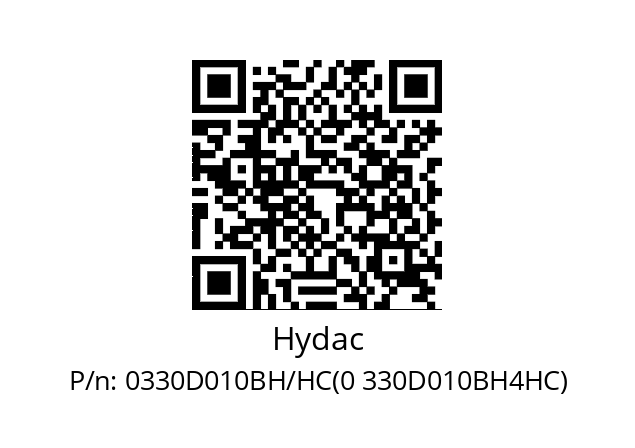   Hydac 0330D010BH/HC(0 330D010BH4HC)