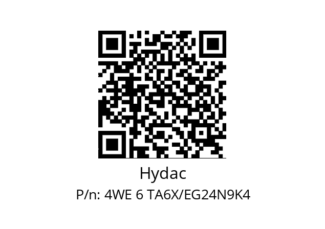   Hydac 4WE 6 TA6X/EG24N9K4