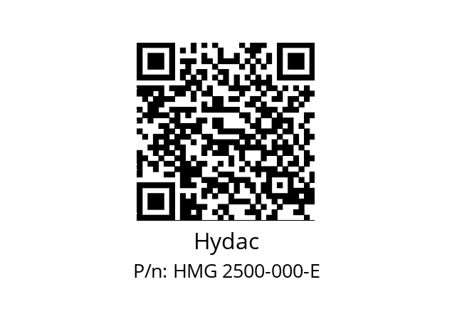   Hydac HMG 2500-000-E