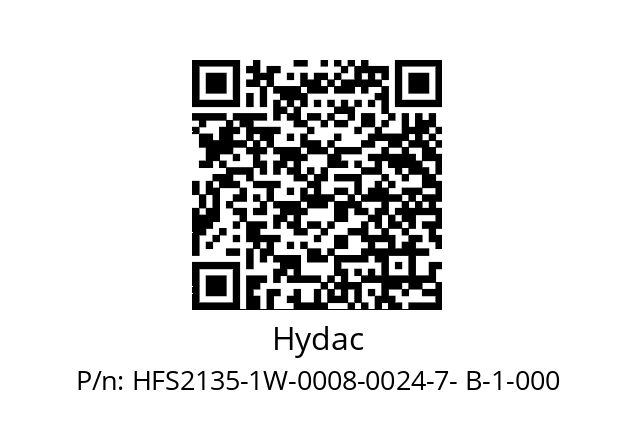   Hydac HFS2135-1W-0008-0024-7- B-1-000