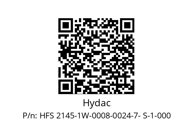   Hydac HFS 2145-1W-0008-0024-7- S-1-000