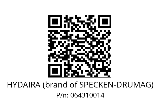   HYDAIRA (brand of SPECKEN-DRUMAG) 064310014