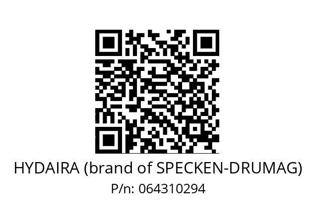   HYDAIRA (brand of SPECKEN-DRUMAG) 064310294