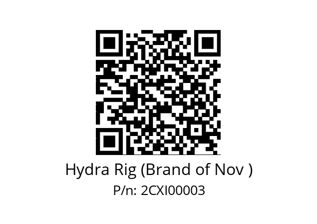   Hydra Rig (Brand of Nov ) 2CXI00003