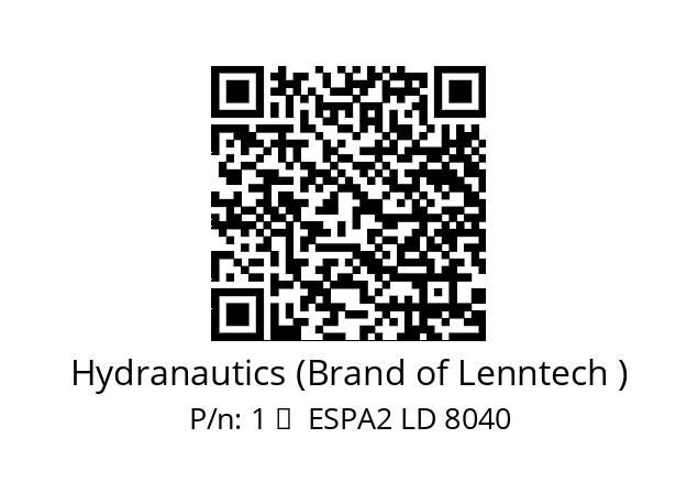   Hydranautics (Brand of Lenntech ) 1 	  ESPA2 LD 8040