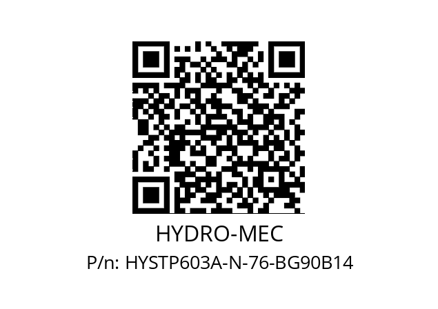   HYDRO-MEC HYSTP603A-N-76-BG90B14