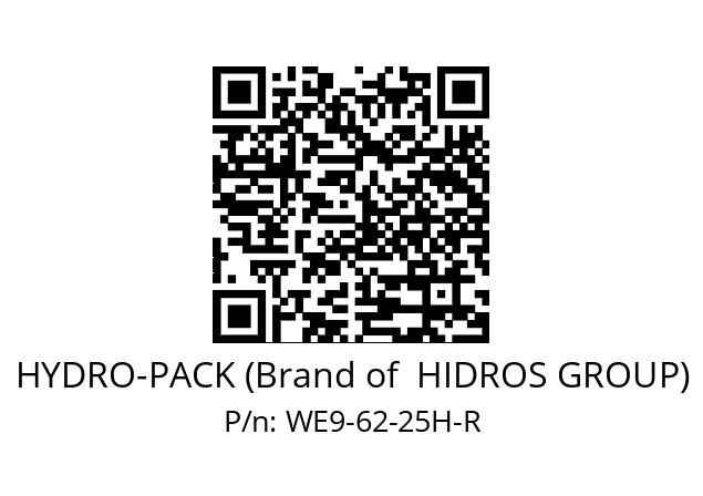   HYDRO-PACK (Brand of  HIDROS GROUP) WE9-62-25H-R