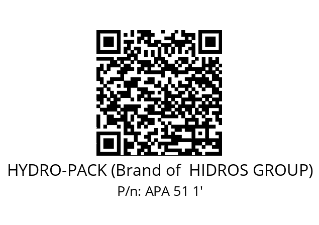   HYDRO-PACK (Brand of  HIDROS GROUP) APA 51 1'