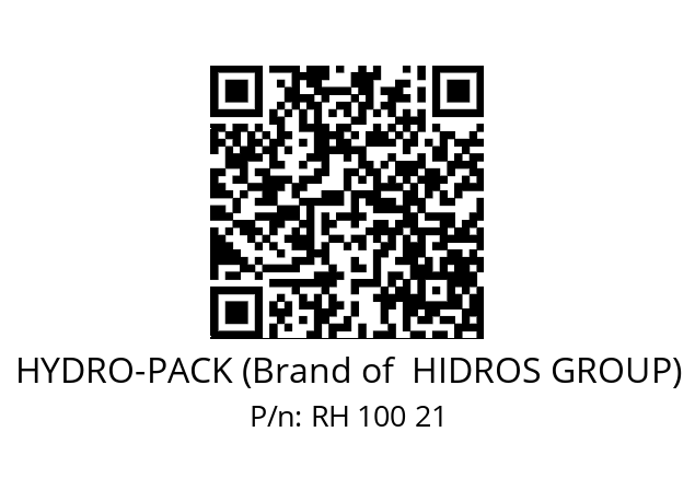   HYDRO-PACK (Brand of  HIDROS GROUP) RH 100 21