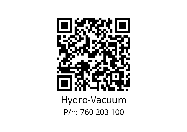   Hydro-Vacuum 760 203 100