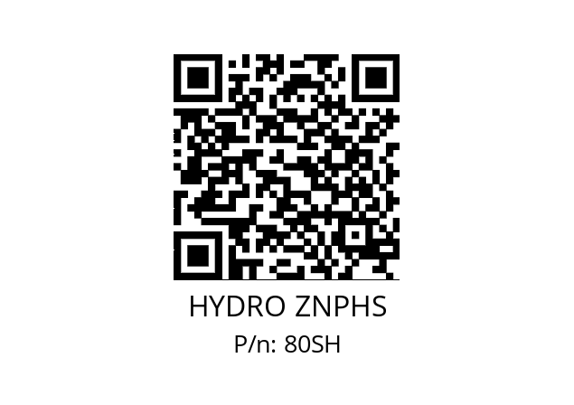   HYDRO ZNPHS 80SH