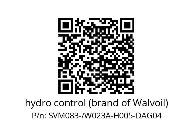   hydro control (brand of Walvoil) SVM083-/W023A-H005-DAG04