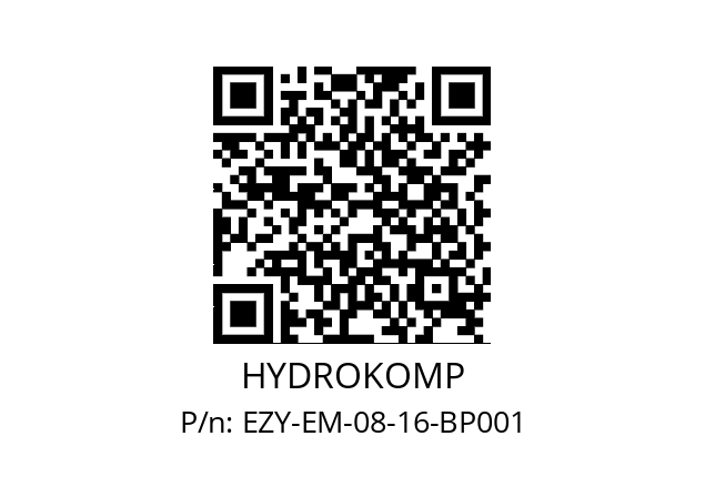   HYDROKOMP EZY-EM-08-16-BP001