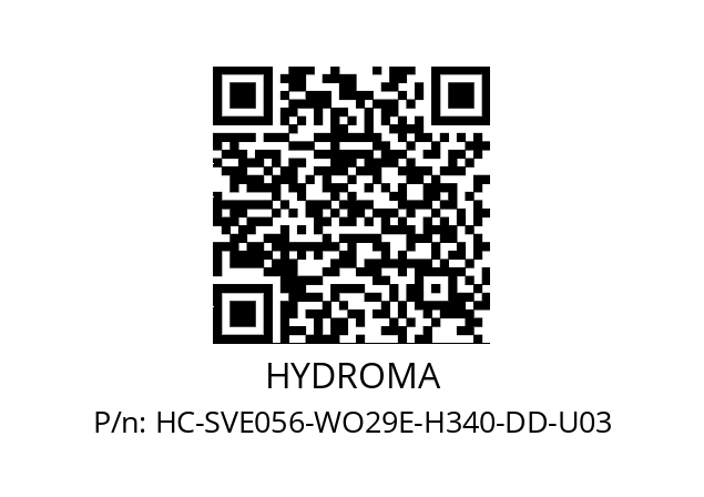   HYDROMA HC-SVE056-WO29E-H340-DD-U03