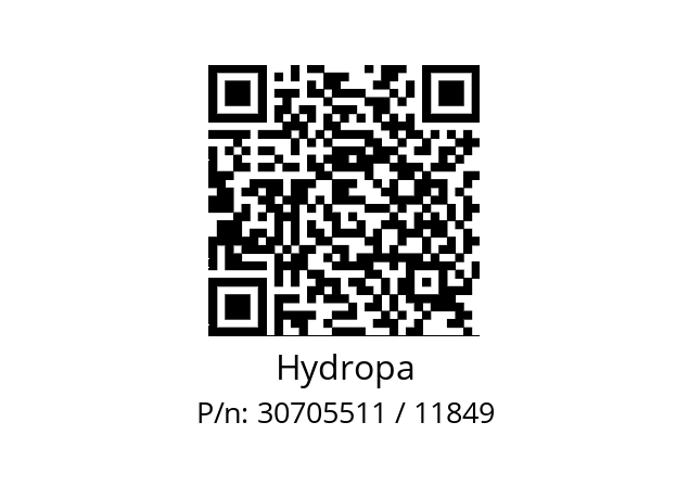   Hydropa 30705511 / 11849