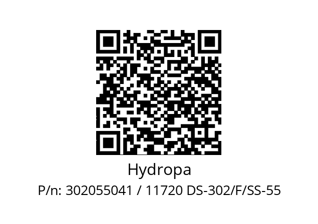   Hydropa 302055041 / 11720 DS-302/F/SS-55