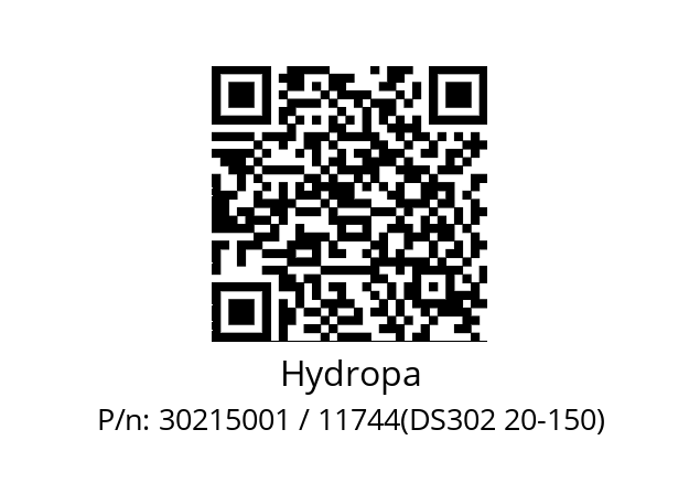   Hydropa 30215001 / 11744(DS302 20-150)