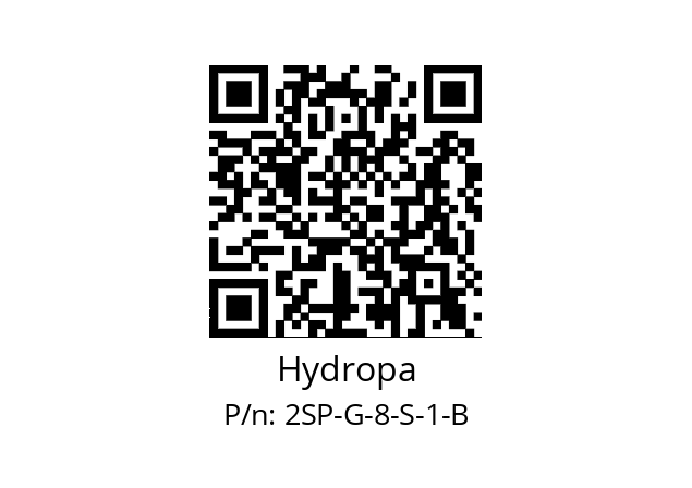   Hydropa 2SP-G-8-S-1-B