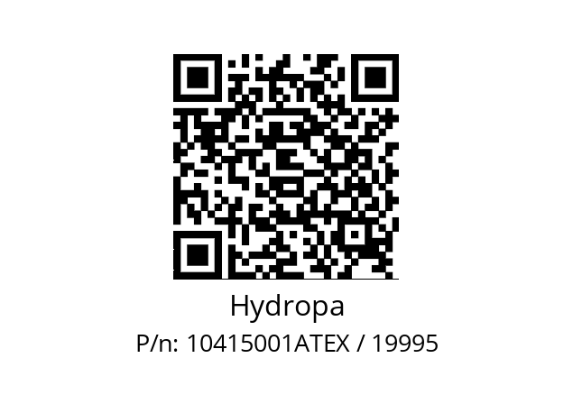   Hydropa 10415001ATEX / 19995