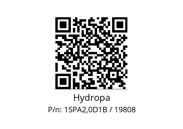   Hydropa 1SPA2,0D1B / 19808