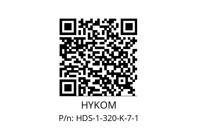   HYKOM HDS-1-320-K-7-1