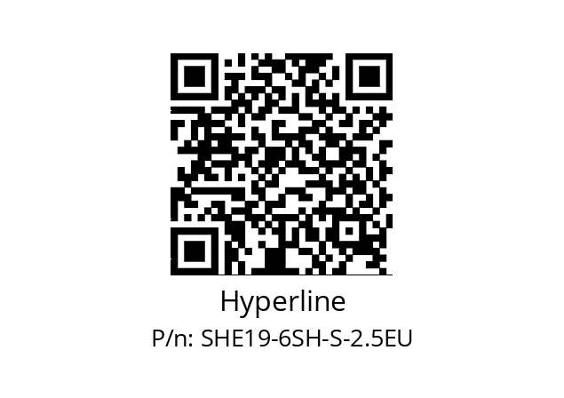   Hyperline SHE19-6SH-S-2.5EU