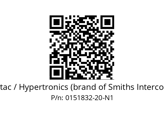   Hypertac / Hypertronics (brand of Smiths Interconnect) 0151832-20-N1