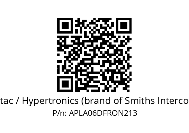   Hypertac / Hypertronics (brand of Smiths Interconnect) APLA06DFRON213