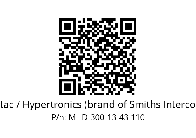   Hypertac / Hypertronics (brand of Smiths Interconnect) MHD-300-13-43-110