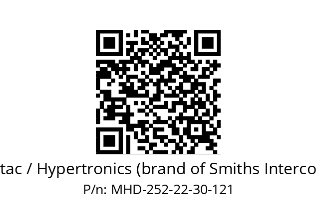   Hypertac / Hypertronics (brand of Smiths Interconnect) MHD-252-22-30-121