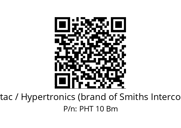   Hypertac / Hypertronics (brand of Smiths Interconnect) PHT 10 Bm