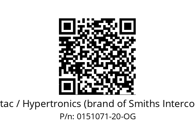   Hypertac / Hypertronics (brand of Smiths Interconnect) 0151071-20-OG