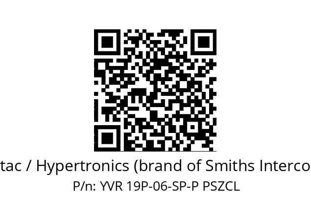   Hypertac / Hypertronics (brand of Smiths Interconnect) YVR 19P-06-SP-P PSZCL