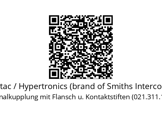   Hypertac / Hypertronics (brand of Smiths Interconnect) SRNA12TMRSN16901   Signalkupplung mit Flansch u. Kontaktstiften (021.311.1020)  Zolltarif-Nr. 8536699090)