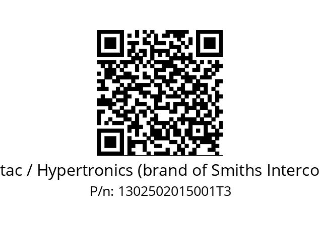   Hypertac / Hypertronics (brand of Smiths Interconnect) 1302502015001T3