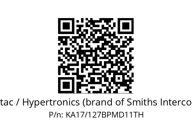   Hypertac / Hypertronics (brand of Smiths Interconnect) KA17/127BPMD11TH