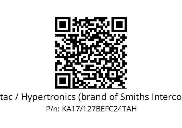   Hypertac / Hypertronics (brand of Smiths Interconnect) KA17/127BEFC24TAH