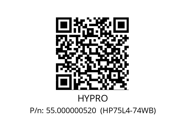   HYPRO 55.000000520  (HP75L4-74WB)