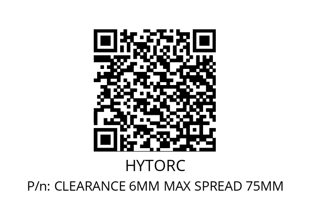   HYTORC CLEARANCE 6MM MAX SPREAD 75MM