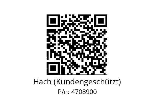   Hach (Kundengeschützt) 4708900