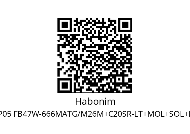   Habonim P05 FB47W-666MATG/М26M+C20SR-LT+MOL+SOL+LS+FT