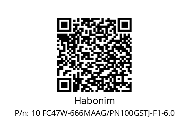   Habonim 10 FC47W-666MAAG/PN100GSTJ-F1-6.0