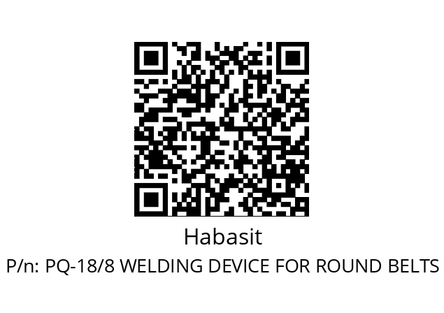   Habasit PQ-18/8 WELDING DEVICE FOR ROUND BELTS