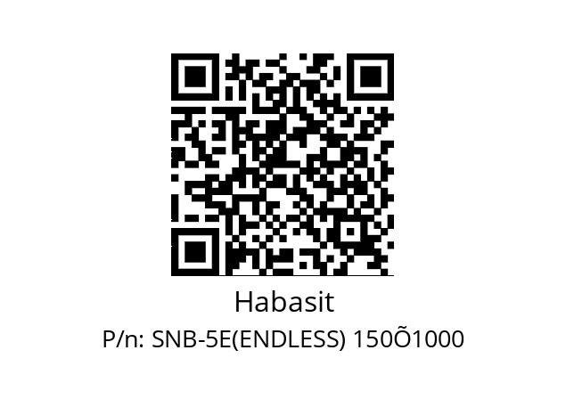   Habasit SNB-5E(ENDLESS) 150Õ1000