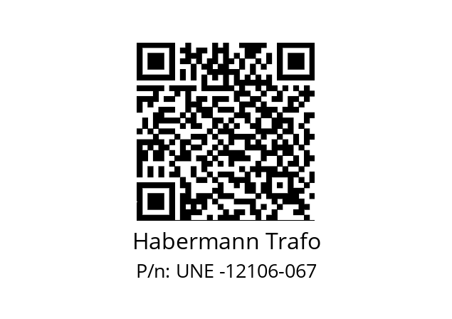   Habermann Trafo UNE -12106-067