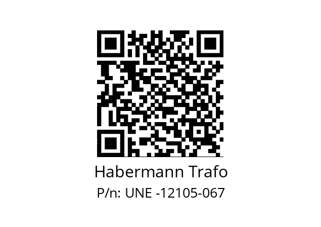   Habermann Trafo UNE -12105-067